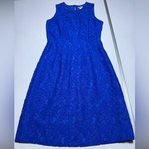 J. Crew Royal Blue Lace Dress